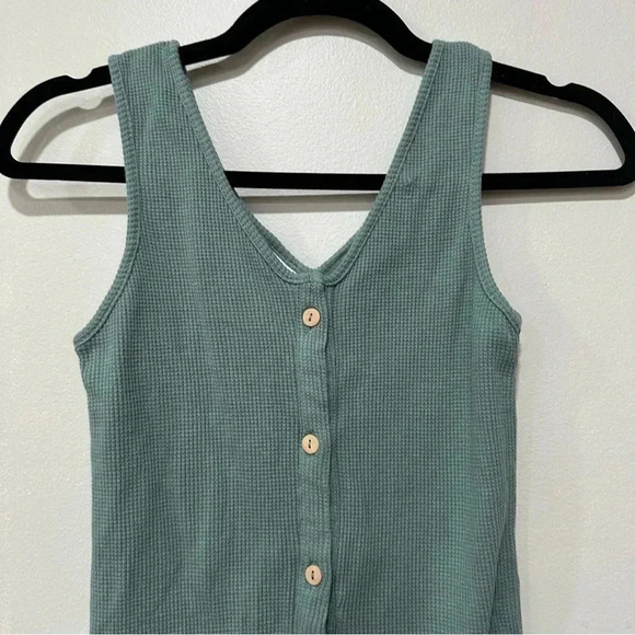 Zara waffle jumpsuit 3/4 - Picture 3 of 7